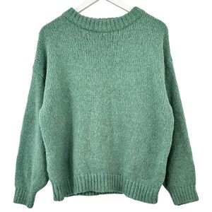 London Flat Green Midweight Knit Sweater sz N/A